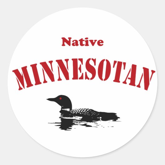 Sticker Rond Minnesotan (Devant)