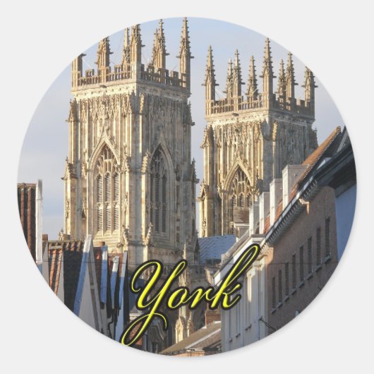 Sticker Rond Minster Angleterre (Devant)