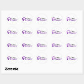 Sticker Rond Minuscule danseur (Feuille)