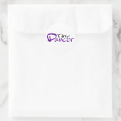 Sticker Rond Minuscule danseur (Sac)