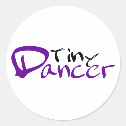 Sticker Rond Minuscule danseur (Devant)