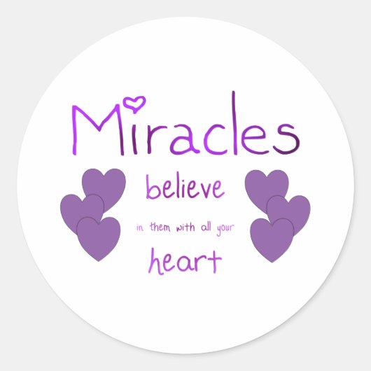 Sticker Rond Miracles (Devant)