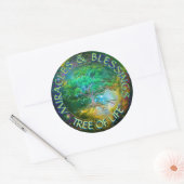Sticker Rond Miracles & Bénédictions Arbre de vie (Enveloppe)