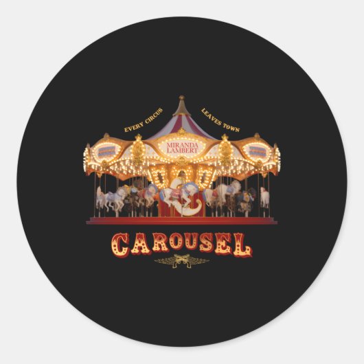 Sticker Rond Miranda Lambert Carousel (Devant)