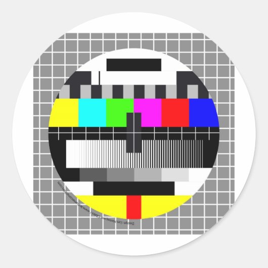 Sticker Rond Mire TV (Devant)