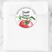Sticker Rond Mise en conserve de sauce tomate (Sac)