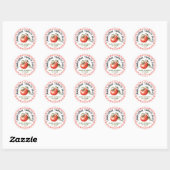 Sticker Rond Mise en conserve de sauce tomate traditionnelle (Feuille)
