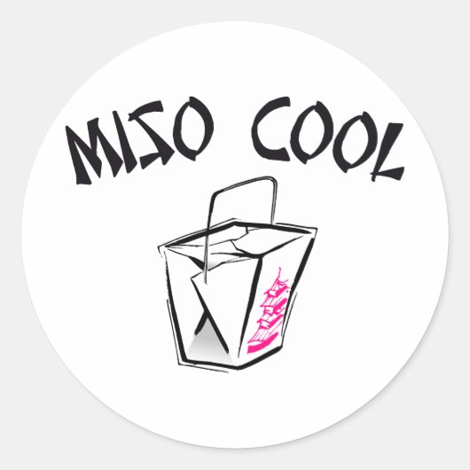 Sticker Rond Miso Cool (Devant)