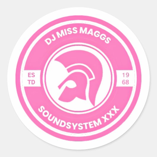 Sticker Rond Miss Maggs (Devant)
