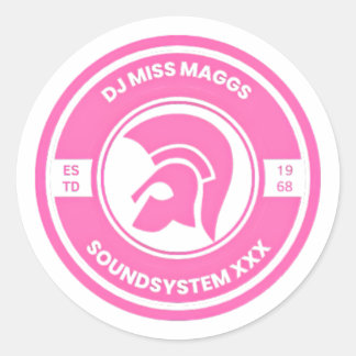 Sticker Rond Miss Maggs