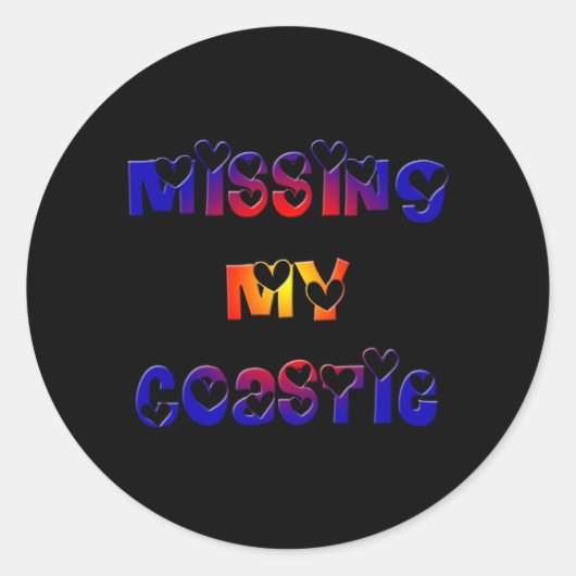 Sticker Rond misscoastie (Devant)