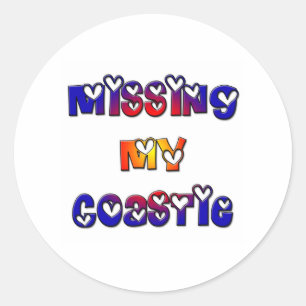 Sticker Rond misscoastie2