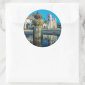 Sticker Rond Mission Père Noël Barbara (Sac)