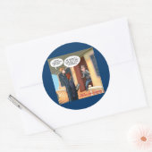 Sticker Rond Missionnaires agnostiques drôle (Enveloppe)