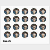 Sticker Rond Mississippi Sam Aka Mark Twain (Feuille)