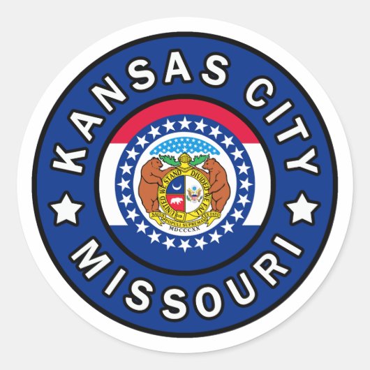 Sticker Rond Missouri (Devant)