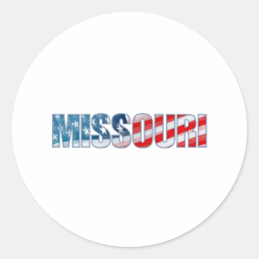 Sticker Rond Missouri (Devant)