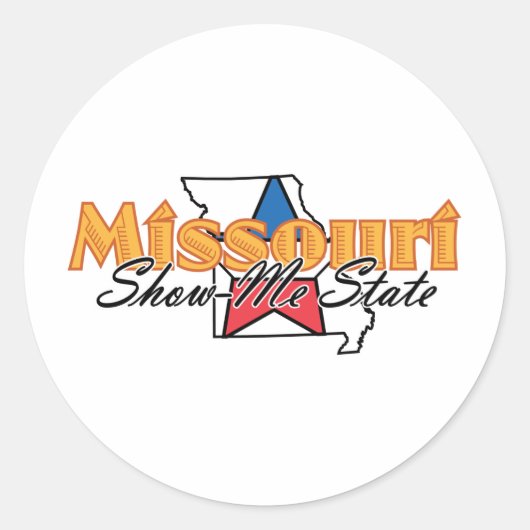 Sticker Rond Missouri (Devant)