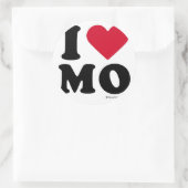STICKER ROND MISSOURI - "I LOVE MO" "I LOVE MISSOURI" (Sac)