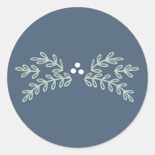 Sticker Rond Mistletoe de Noël magique ID441