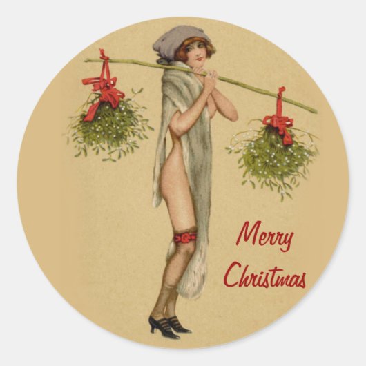 Sticker Rond Mistletoe Miss 2 (Devant)