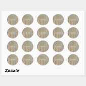 Sticker Rond Misty Reverie (Feuille)
