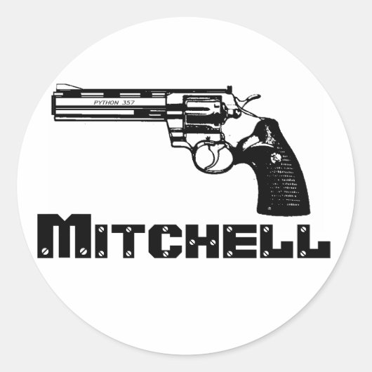 Sticker Rond Mitchell ! (Devant)