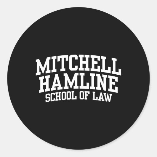Sticker Rond Mitchell Hamline School Of Law 02 (Devant)