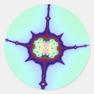 Sticker Rond Mitose Fractal