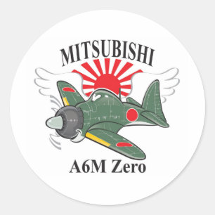 Sticker Rond mitsubishi zéro