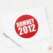 STICKER ROND MITT ROMNEY 2012 (Enveloppe)