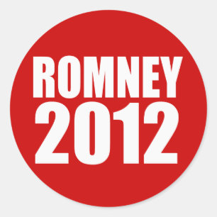 STICKER ROND MITT ROMNEY 2012
