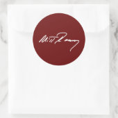 Sticker Rond MITT ROMNEY AUTOGRAPH WHITE.png (Sac)