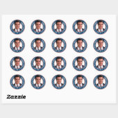 Sticker Rond Mitt Romney Président 2012 (Feuille)