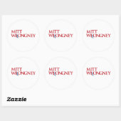 Sticker Rond Mitt Wrongney (Feuille)