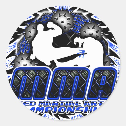 STICKER ROND MIXED MARTIAL ART 22 (Devant)