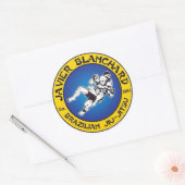 Sticker Rond mixed martial art jiu jitsu bjj (Enveloppe)