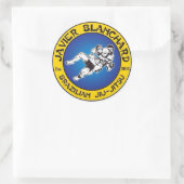 Sticker Rond mixed martial art jiu jitsu bjj (Sac)