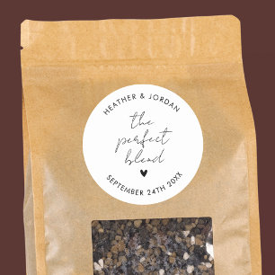 Sticker Rond Mixer parfait minimaliste Mixer Mariage Café Faveu