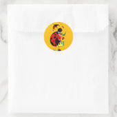 Sticker Rond Mlle Ladybug (Sac)