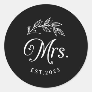 Sticker Rond Mme 2025 Chemise Correspondante M. Et Mme Est 2025