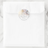 Sticker Rond Mme Mme Photo Retour Nom Adresse Mariage Lesbienne (Sac)