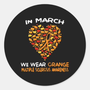 Sticker Rond Mme Sclérose en plaques Marche de sensibilisation