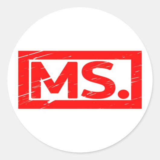Sticker Rond Mme Stamp (Devant)