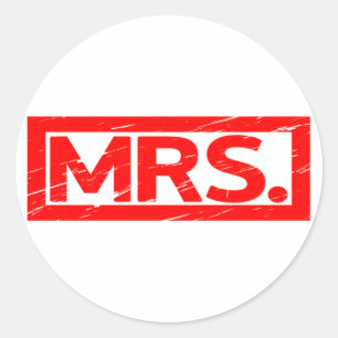 Sticker Rond Mme Stamp