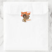 Sticker Rond Mme Super Foxy (Sac)
