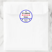Sticker Rond Mme-time-Harris-Sticker (Sac)