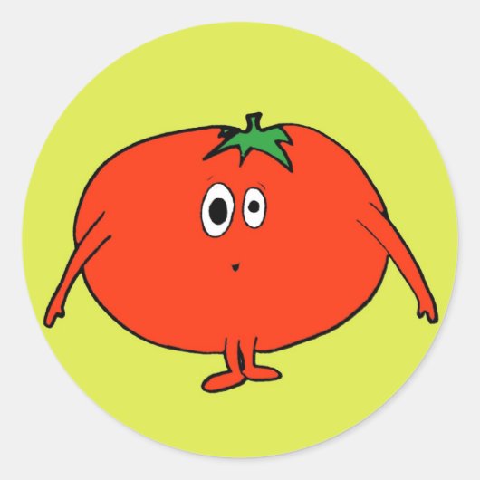 Sticker Rond Mme Tomato (Devant)