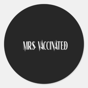 Sticker Rond Mme Vaccinée