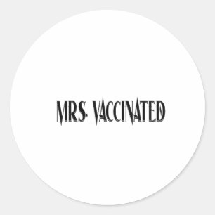 Sticker Rond Mme Vaccinée